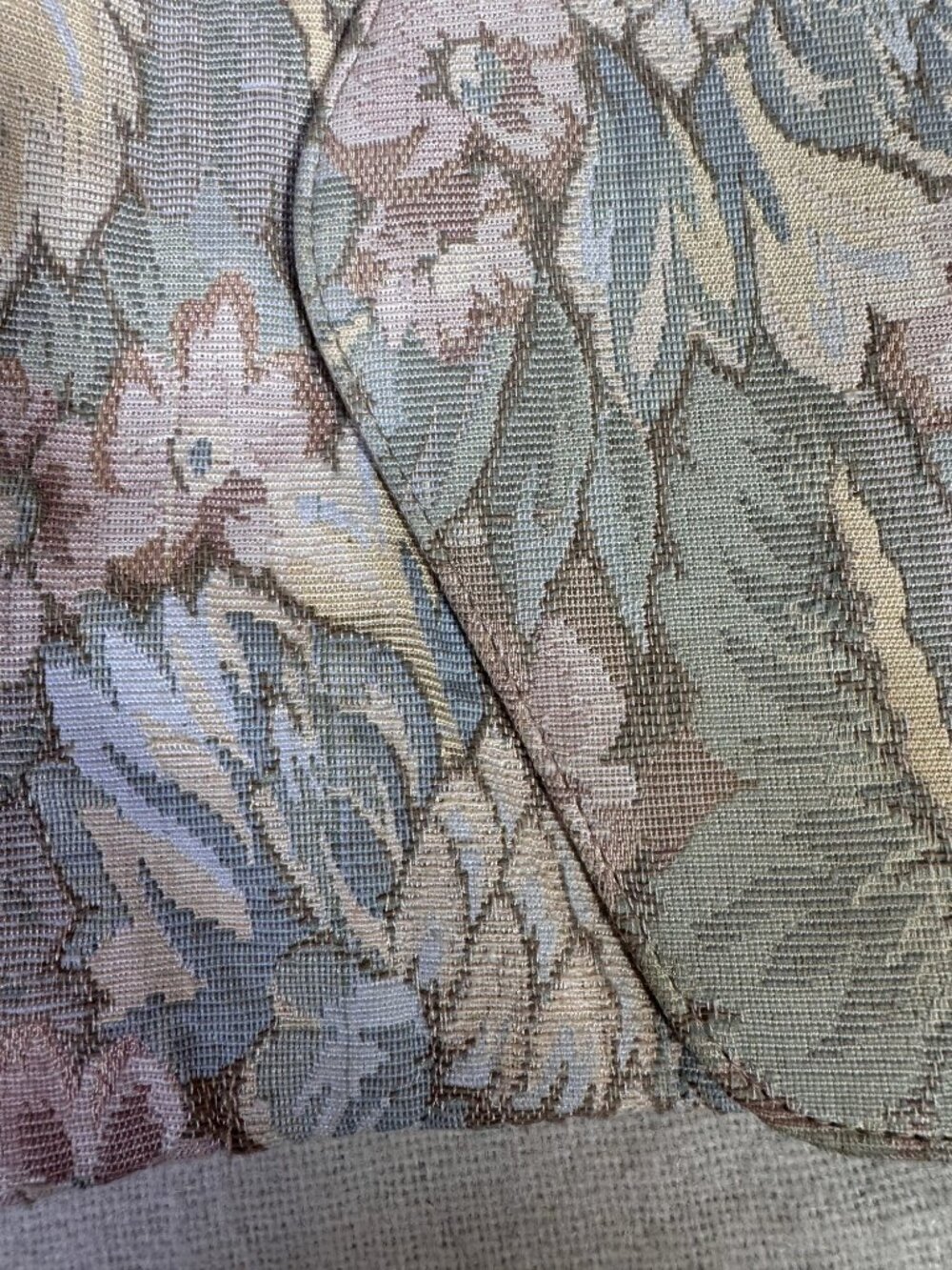 Vintage 80s Floral Tapestry Clutch Wristlet - Coquette Cottagecore Grandmacore - Picture 12 of 13